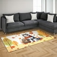 thumbnail image 3 of Welcome Fall Siberian Husky Enjoys School Time Autumn Fall Leaves Indoor Rug Husky Dog Lover Gifts Carpet Living Bed Room Sofa Home Decor - 02013, 3 of 5