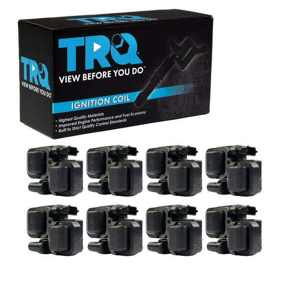 TRQ Ignition Coil Pack Set of 8 V8 Kit for CL Mercedes Benz CLK E ML C ICA61488 Fits select: 1999-2008 MERCEDES-BENZ SL, 2006 MERCEDES-BENZ CLS