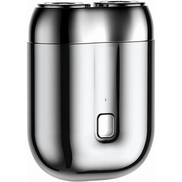 Mini Rasoir Électrique à Double Tête, Nouveau Mini Rasoir de Poche 2026, Rasoirs Rechargeables Étanches pour Maison, Voiture et Voyage (Argent)