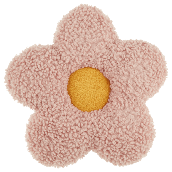 Bouclair Pink Flower Decorative Throw Pillow