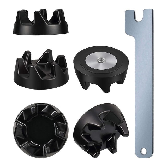 6 Packs 9704230 Blender Coupler Blender Coupling Replacment Parts with 1 Wrench for Kitchen Aid WP9_Särskilda gåvor:black Great Gift