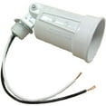 thumbnail image 3 of Hubbell Electrical Light Bulb Socket Lamp Holder - 120 V, 75-150 W - 10 Pack, White, 3 of 3