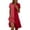 B Red, variant on Horkkom Shirt Dresses for Women V Neck Short Sleeve Midi Dresses Summer Plaid Print Casual Dresses L