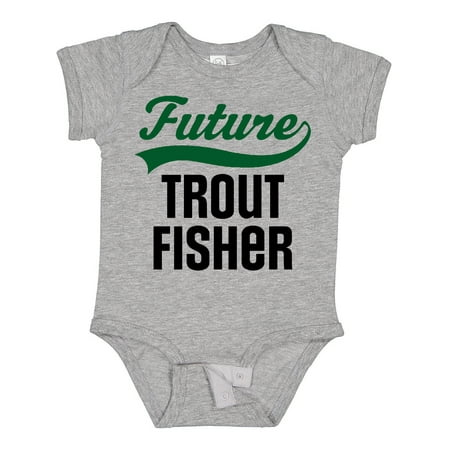 

Inktastic Fishing Future Trout Fisher Gift Baby Boy or Baby Girl Bodysuit