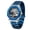 Blue ribbon white noodles, variant on Men's Automatic Skeleton Mechanical Watch, Octagonal Case, Stainless Steel Band, Self-Winding Wrist Watch
