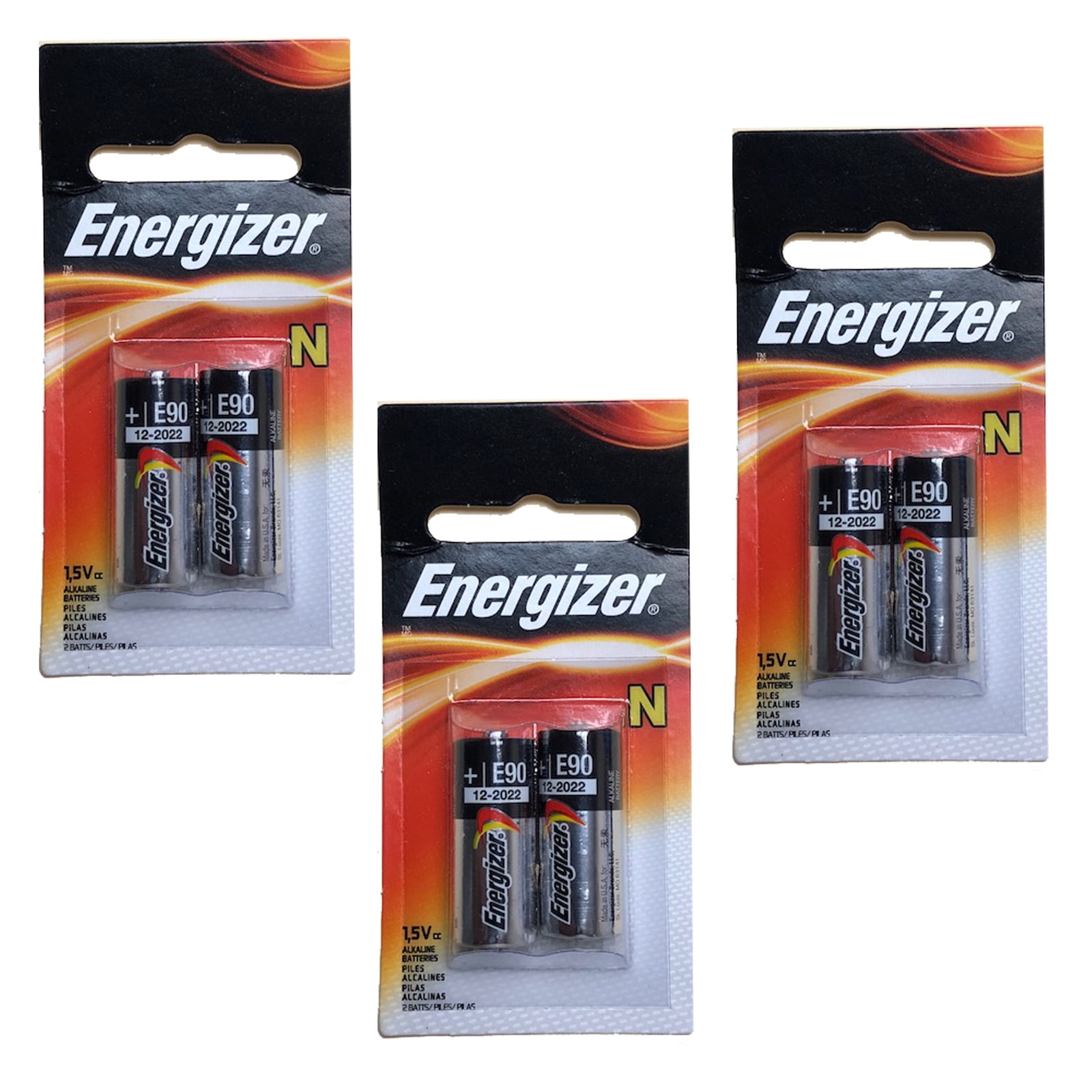 3x 2pk Energizer E90 N 1.5V Alkaline Batteries Replace LR1, LR1G, LR1SG, MN9100