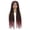 Ombre Burgundy, variant on More Beautiful Synthetic Boho Box Braid Glueless Full Double Lace Wig with Baby Hair for Black Women 30 inch Ombre Burgundy