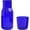 Blue, variant on ABCISI Bedside Water Carafe and Glass Set, Water Bottle with Cup Set, Borosilicate Glass Carafe with Lid for Nightstand, Bathroom, Kitchen, Office - 7.08 X 2.91 Inch (Blue)
