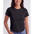 thumbnail image 3 of Real Essentials 3 Pack: Women's Cropped Cap Sleeve T Shirts Cotton Crew Neck Short Sleeve Tees Casual Going Out Summer Tops, 3 of 7