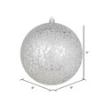 thumbnail image 2 of Vickerman N195807D Boule Craquelée Argentée 8 Po., 2 of 2