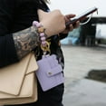 thumbnail image 3 of Tarjetero pulsera jinwen llavero Monedero Cartera lavanda, 3 of 8