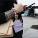 thumbnail image 3 of Tarjetero pulsera jinwen llavero Monedero Cartera lavanda, 3 of 8