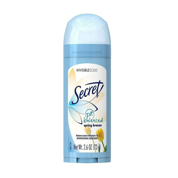 Secret Invisible Solid Antiperspirant-Deodorant, for Women Spring Breeze, 2.6 oz