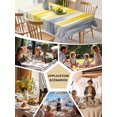 thumbnail image 6 of Yellow Gray White Tablecloth Rectangle Table Cloth 60x102, Waterproof Tablecloth Outdoor Table Cloth, Farmhouse Gradient Abstract Art Washable Table Cover for Kitchen Dinning Party, 6 of 8
