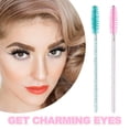 thumbnail image 6 of GIRACOA 200 PCS Disposable Eyelash and Eyebrow Brushes, Crystal Lash Brush, 6 of 7