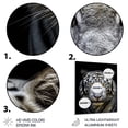 thumbnail image 3 of Designart "Formidable White Tiger II" Animals Tiger Metal Art Living Room, 3 of 5