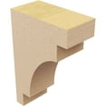 thumbnail image 5 of 2"W x 4"D x 6"H Classic Mediterranean Rough Cedar Woodgrain TimberThane Corbel, Primed Tan, 5 of 6