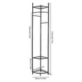 thumbnail image 2 of TFCFL Metal Corner Clothes Rack Gold Garment Rack Hall Tree Clothing Display Stand Freestanding Garment Hanger, 2 of 22