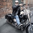thumbnail image 2 of Milwaukee Leather Men's Black Canvas Motorcycle Riding Shoes, MBM9108 11, 2 of 9