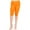 Neon Orange, variant on Women's Plus Size Lightweight Casual High Waist Solid Yoga Running Capri Leggings
