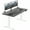 Black/White, variant on VIVO Electric 55” x 28” Stand Up Desk, Black Table Top, Gray Frame