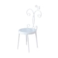 thumbnail image 4 of Silla de casa de muñecas a escala 1:12, adorno decorativo, muebles en miniatura para casa de muñecas. Blanco, 4 of 9