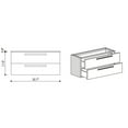 thumbnail image 2 of Nameeks ACF DA05-Grey Walnut Dadila 33" Wall Mounted Single Basin Vanity Set - Grey Walnut, 2 of 7
