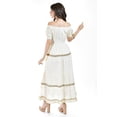 thumbnail image 3 of Vestido bohemio escote campesino Roman Fashion /Juvenil, 24454 (Beige) beige M, 3 of 6