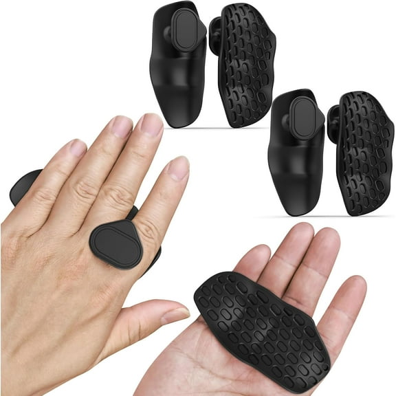 Weight Lifting Grips Silicone Grip Strengthener for Men Women, Anti-Slip Fingerless Workout Gloves with Hand Protection Ergonomic Palm Pads for Deadlifts, Cross Training, Bodybuilding 2 Pairs