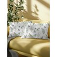 thumbnail image 5 of Outdoor Pillows Waterproof, Green Botanical Bedding Throw Pillows with Insert for Couch Sofa Bed, Farmhouse Summer Floral Leaves 12x20 Inch Pillowcases Decorative Camping Patio Pillow Set of 1, 5 of 8
