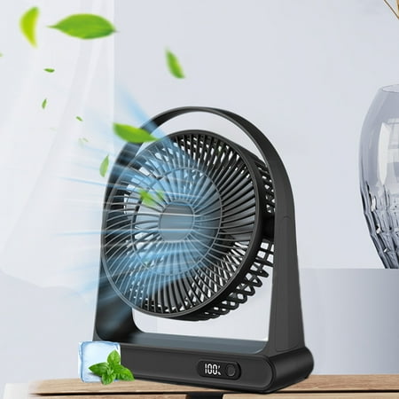 

Fufafayo Savings Desktop USB Small Fan Mini Portable Charging Digital Display Night Light Household Desktop Electric Fan Coupons and Promo Codes