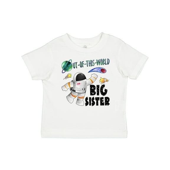 Inktastic Out of This World Big Sister Astronaut in Space Girls Baby T-Shirt