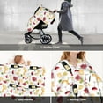 thumbnail image 6 of Car Seat Cover Baby - Wine Print No.J935 Breathable Infant Car Seat Cover for Baby Carseat, Lightweight Comfort Baby Essentials Must Haves Newborn Stuff for Girl Boy, 6 of 7