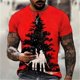 thumbnail image 1 of Camiseta Unisex 2022 para hombre, camiseta ligeramente elástica de Navidad, traje de fiesta para hombre, ropa de calle, camisetas de manga corta Hip Pop geniales, 1 of 4