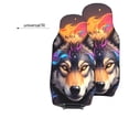 thumbnail image 6 of Pofeuu Colorful Wolf Head Print Automotive Car Seat Covers Flat Cloth Full Set Seat Covers,Car Seat Covers front seats for Cars Trucks and SUVs(Two packs), 6 of 7