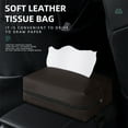 thumbnail image 4 of Car Armrest Tissue Box Holder Sun Visor Seat Back Hanging Type Paper Bag Towel Storage Case Interior Parts, 4 of 9
