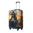thumbnail image 1 of Balery Sunset Meditating Bichon Frise Funda de equipaje, fundas para maletas, elástica, lavable, protector de maletas, compatible con maletas de 18 a 32 pulgadas-Medium, 1 of 7