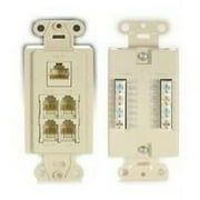 5 Socket Phone/Network TAP Faceplate