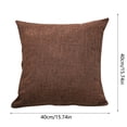 thumbnail image 3 of 16x16 Inch Solid Color Throw Pillow Covers Square Decorative Polyester Cushion Cases for Sofa Couch Bed Chair Living Room Bedroom Farmhouse Rustic Home Decor, 3 of 4