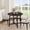 Black 800, variant on 47.2 in Compact Round Space Saving Dining Table, Small Household Kitchen Table Ideal for Breakfast Nooks Studio Apartments and Small Kitchens for Daily Family Meals Black