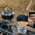 thumbnail image 3 of Khaki Outdoor Kettle Kitchen Kettle Professional Kettle Outdoor Accessories Kettle Stainless Steel Camping, 3 of 5