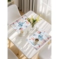 thumbnail image 5 of Octopus Coastal Placemats Set of 8, Summer Beach Ocean Shell Jellyfish Starfish Placemats for Dining Table, Place Mats for Kitchen Tabletop, Waterproof Wipeable Dining Table Mats Set, 5 of 9