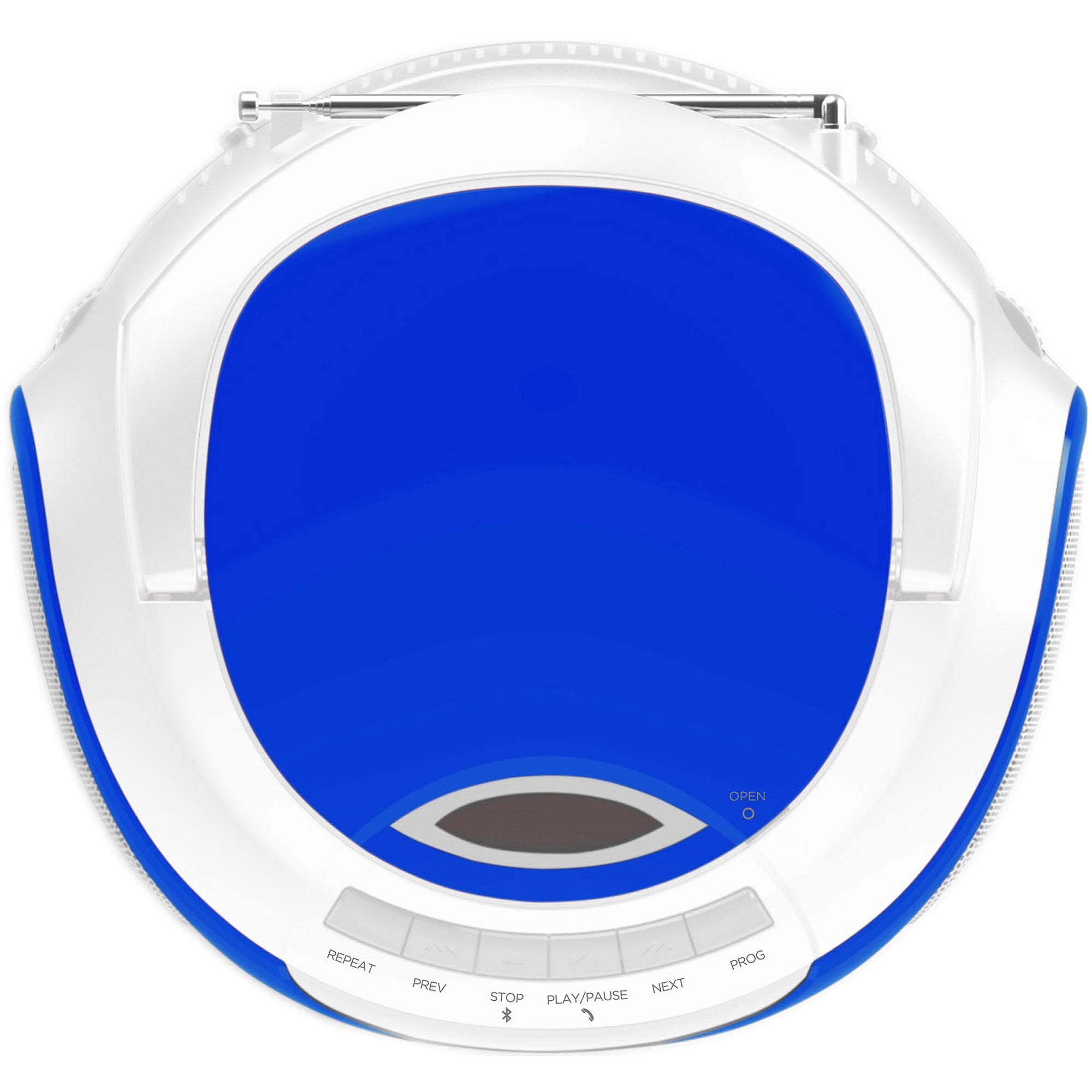 Ematic Bluetooth CD Boombox, Blue, EBB9224