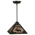 thumbnail image 4 of Meyda 150232 10 in. Square Lone Moose Mini Pendant, Black & Silver Mica, 4 of 5