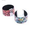 thumbnail image 2 of Irregular Stone Crystal Wrapped Wristband Bracelet Wide Cuff Bangles for Women, 2 of 6