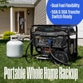 thumbnail image 2 of Westinghouse 12500 Peak Watt EFI Dual Fuel Home Backup Portable Generator, Remote Electric Start, Transfer Switch Ready, Gas and Propane Powered, CO Sensor, CARB Compliant, 2 of 12