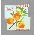 thumbnail image 2 of Natural World Fresh Peaches Crew Neck Long Sleeve Heather Gray Adult Tee
-Medium, 2 of 3