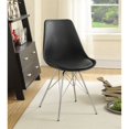 thumbnail image 2 of Coaster Armless Faux Leather Dining Chairs in Black, 2 of 2