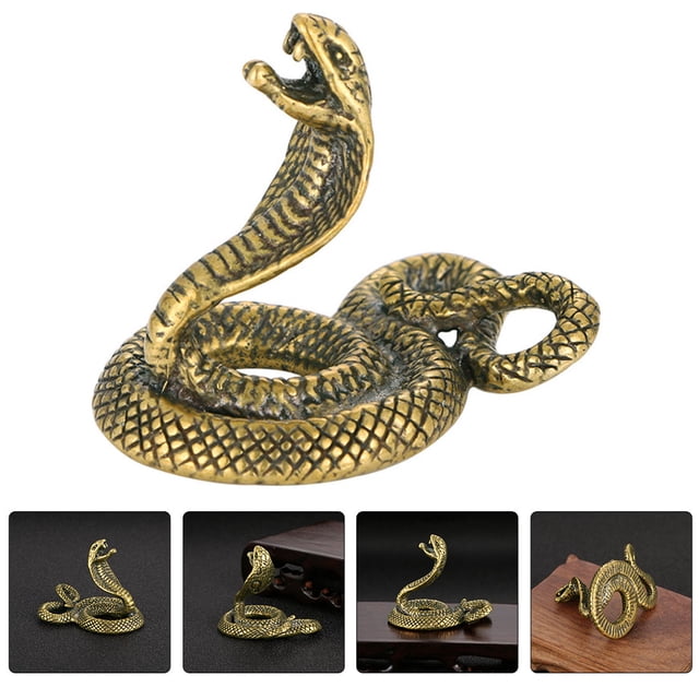 FENGGUIQU Estatua De Animal En Latón Dorado Para Casera Con Base Estable