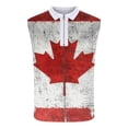 thumbnail image 4 of Camiseta sin mangas con cuello vuelto para hombre, informal, a la moda, sin mangas, con estampado y cremallera, blusa deportiva de poliéster para hombre, 4 of 5